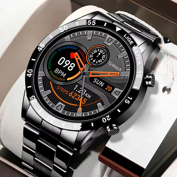 Smartwatch Luxo À Prova D’água Elegant Steel [FRETE GRÁTIS]