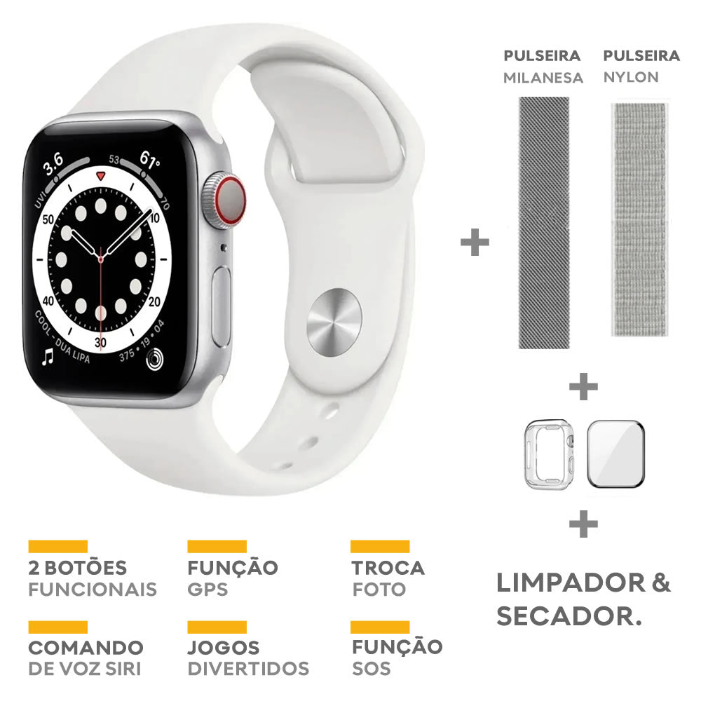 RELÓGIO APPLE WATCH GRADE A S5 40MM GPS+CELL SPACE GRAY